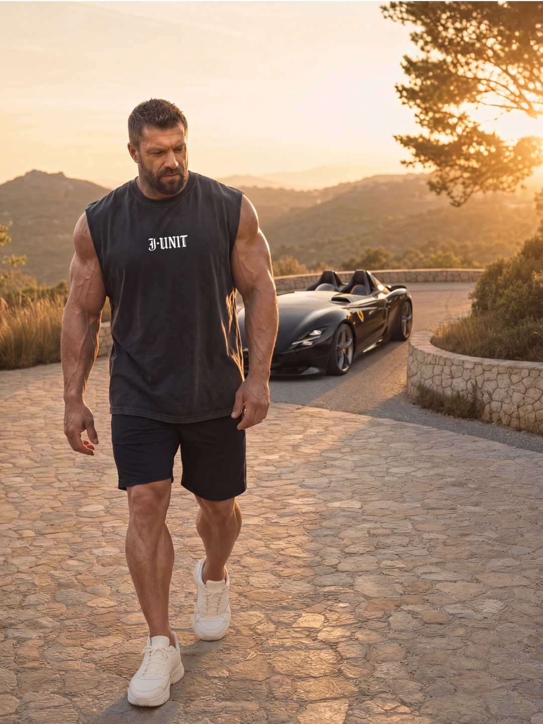 Signature Sleeveless Tee | Faded Black