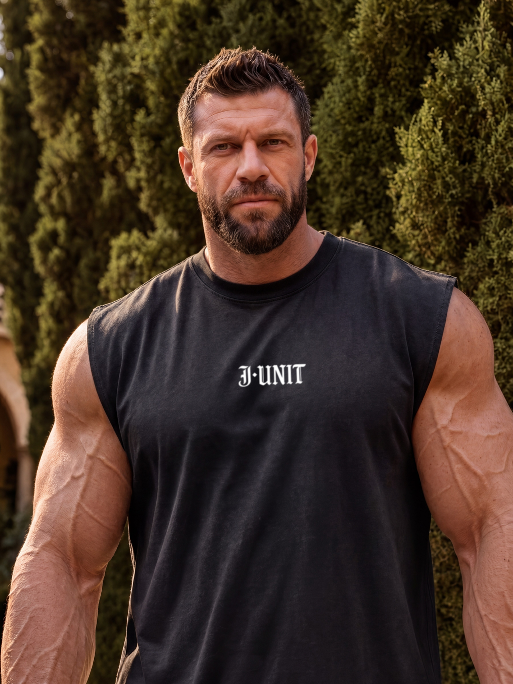 Signature Sleeveless Tee | Faded Black