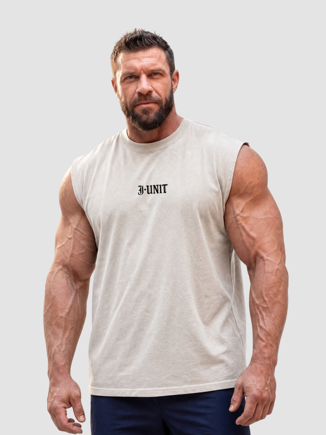 Signature Sleeveless Tee | Faded Bone